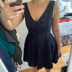 Karl Lagerfeld navy A-Line dress size 6